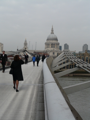 St Paul's Cathedral from London's Millennium Bridge